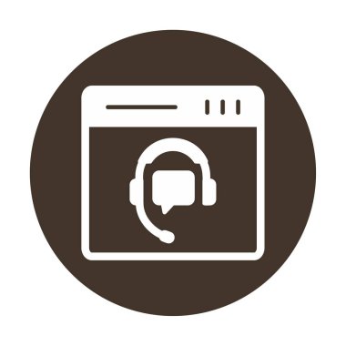 Modern Çevrimiçi Online Destekleyici element tasarımının vektör illüstrasyonu                            