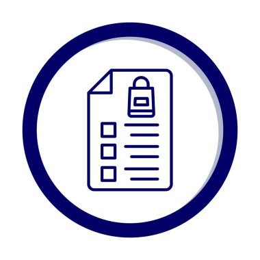 Alışveriş listesi simgesini, illüstrasyon vektör 