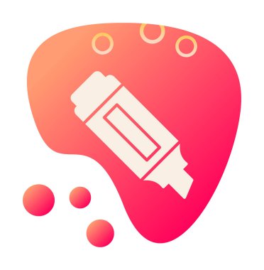 İşaretleyici. Web simgesi basit illüstrasyon                       