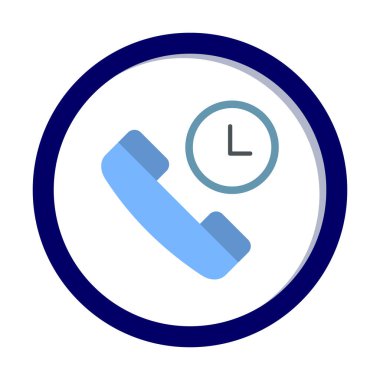 Basit Arama Bekleme simgesi, vektör illüstrasyonu