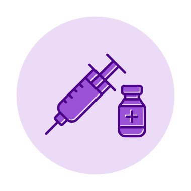 Basit insülin simgesi, vektör illüstrasyonu