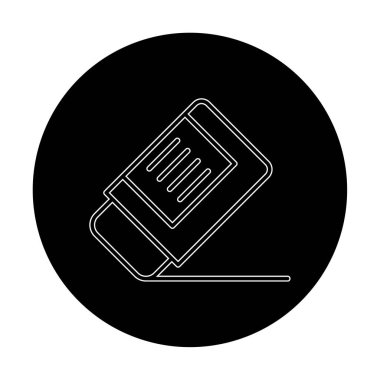 silgi simgesi, vektör illüstrasyonu basit tasarım