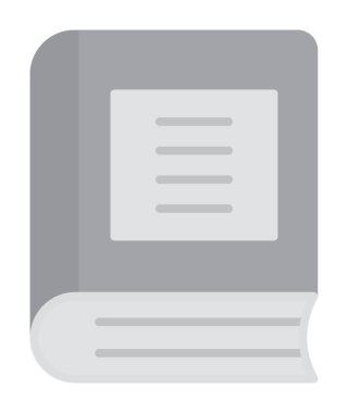 Kitap. Web simgesi basit illüstrasyon