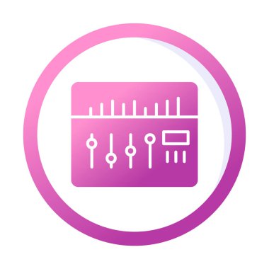 Modern Ses Karıştırıcı simgesinin vektör çizimi              