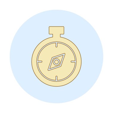 pusula ikon vektör illüstrasyon tasarımı