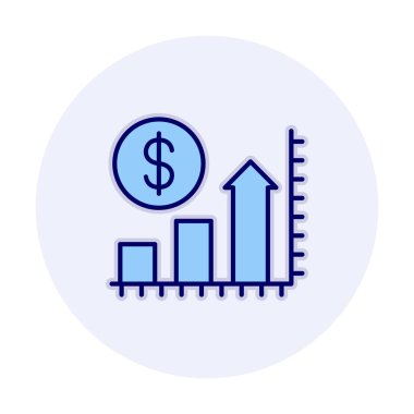 Fiyat Artan Simge Vektör Çizimi Tasarımı