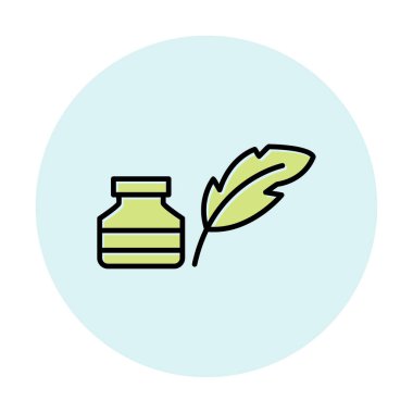 Quill ve Ink vektör simgesi