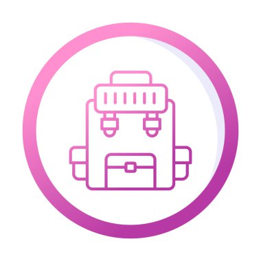 Askeri Sırt Çantası vektör çizimi