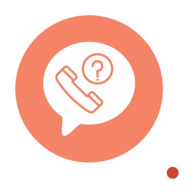 Basit kaçırılan çağrı simgesi, vektör illüstrasyonu