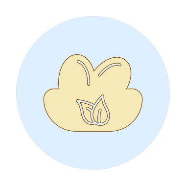 Basit Kuş Yuvası simgesi, vektör illüstrasyonu