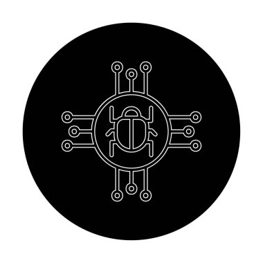 Casus yazılım simgesi vektör illüstrasyon tasarımı