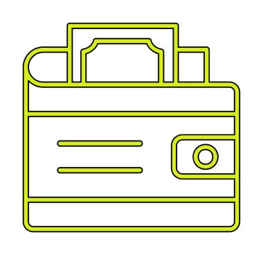 Cüzdan. simge vektör illüstrasyon tasarımı