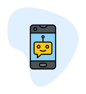 Sohbet simgesi vektör illüstrasyonu