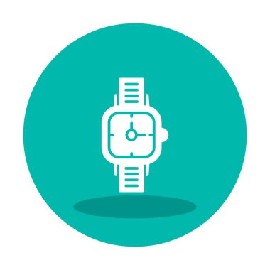 düz saat ikon vektör illüstrasyon tasarımı