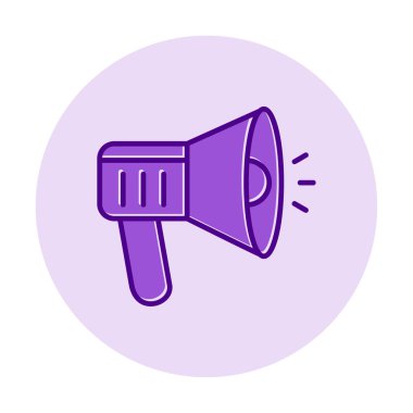 megafon ikonu. Hoparlör vektör illüstrasyonu. düz dizayn