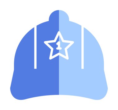 Bir numaralı simge ile kapağın vektör illüstrasyonu 