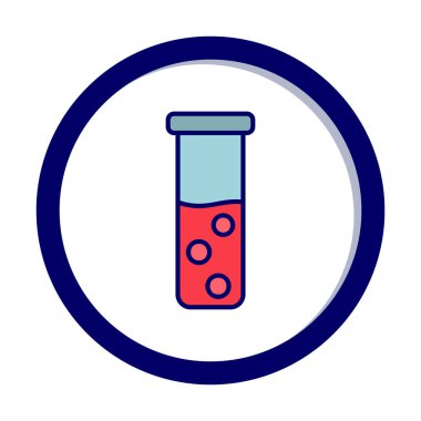 test tüpü modern simge vektör çizimi