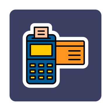 Kredi Kartı Makinesinin vektör çizimi