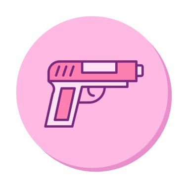 silah simgesi vektör illüstrasyonu