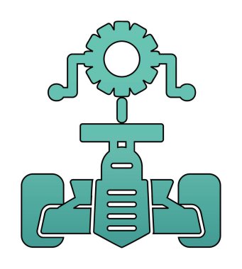 Araba Ayarlama simgesinin vektör illüstrasyonu 