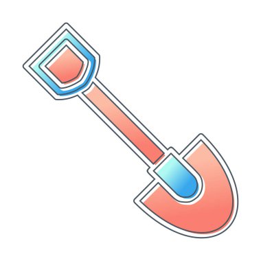 Web simge vektör çizim kürek 