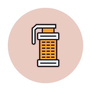 Smoke Grenade web simgesi, vektör illüstrasyonu