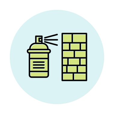 Graffiti web simgesi, vektör illüstrasyonu 