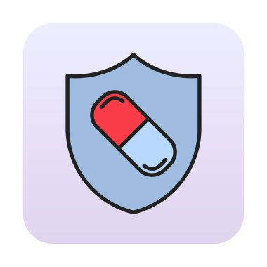 medical shield icon vector illustration 