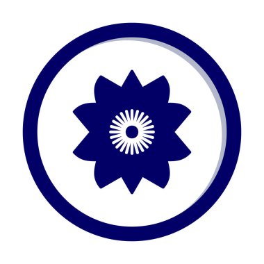 Sakura çiçek simgesi, vektör illüstrasyonu 