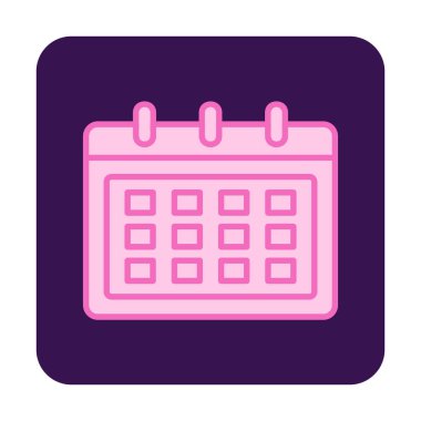 Takvim web simge vektör çizim