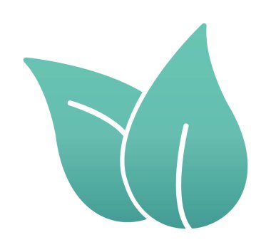 ekoloji sembolü, yaprak simgesi, vektör illüstrasyon grafiği