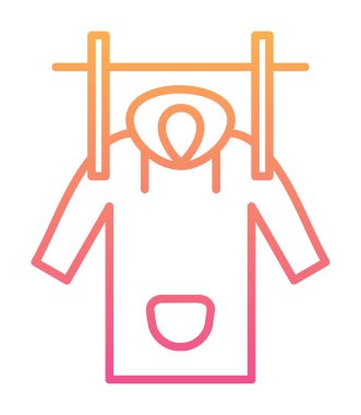 Islak Ceket Ağı simgesi, vektör illüstrasyonu