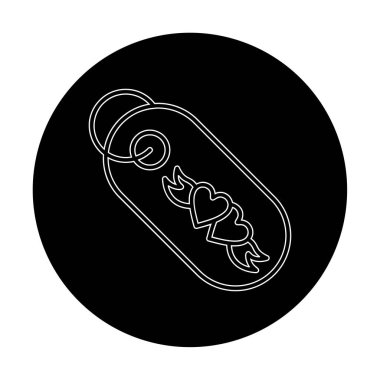 Hediye Etiketi simgesi, vektör illüstrasyonu 