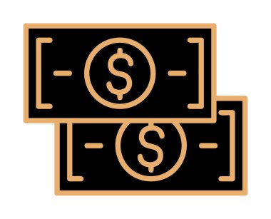 para düz simgesi, vektör illüstrasyonu