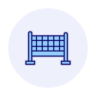 voleybol net simge vektör çizim