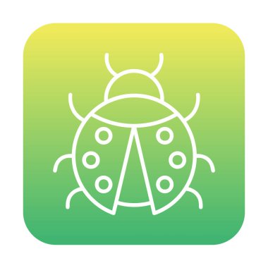  Basit grafik düz uğur böceği vektör çizimi 