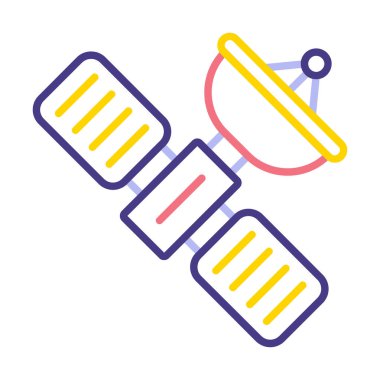 Uydu vektör çizimi, simge ögesi biçimi                     