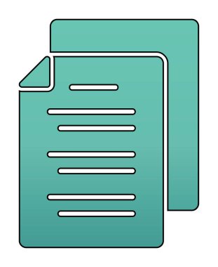 belgelerin vektör çizimi simgesi  