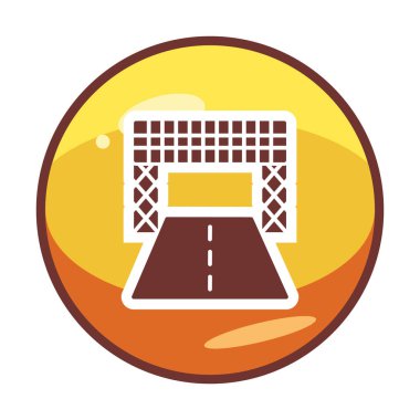 Racetrack simgesi vektör çizimi