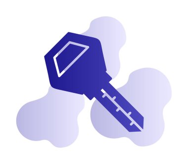 Araba anahtarı simgesi. düz dizayn. vektör illüstrasyonu 