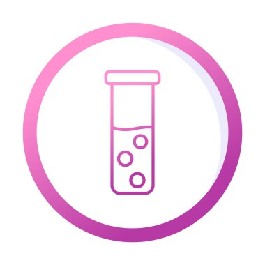 test tüpü modern simge vektör çizimi