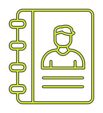 kitap simgesini başvurun, illüstrasyon vektör 