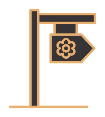 Tabela düz simgesi, vektör illüstrasyonu