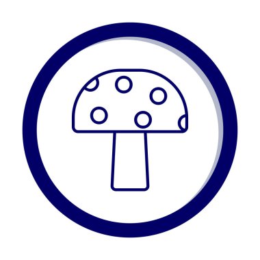 Mushroom icon, vector illustration simple design