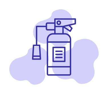 Yangın söndürme simgesinin vektör çizimi                            