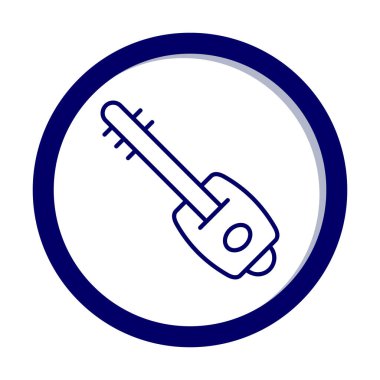 Shamisen vektör simgesi tasarımı