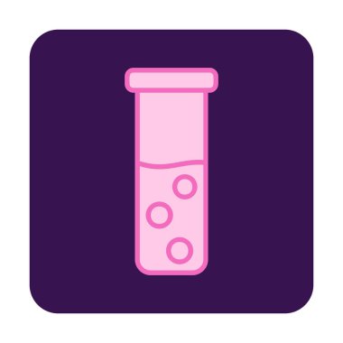 test tüpü modern simge vektör çizimi