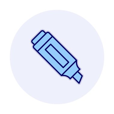 İşaretleyici. Web simgesi basit illüstrasyon                       