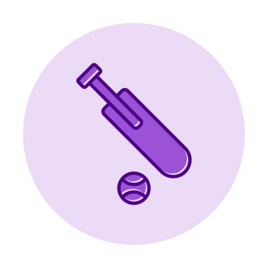 Basit kriket simgesi vektör çizimi.