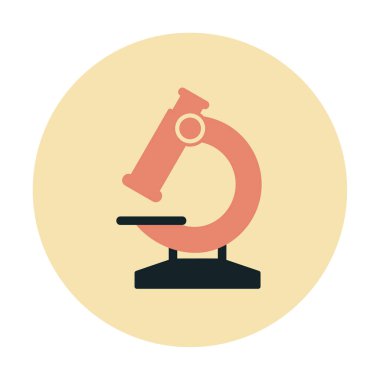 Basit yassı mikroskop vektör çizimi